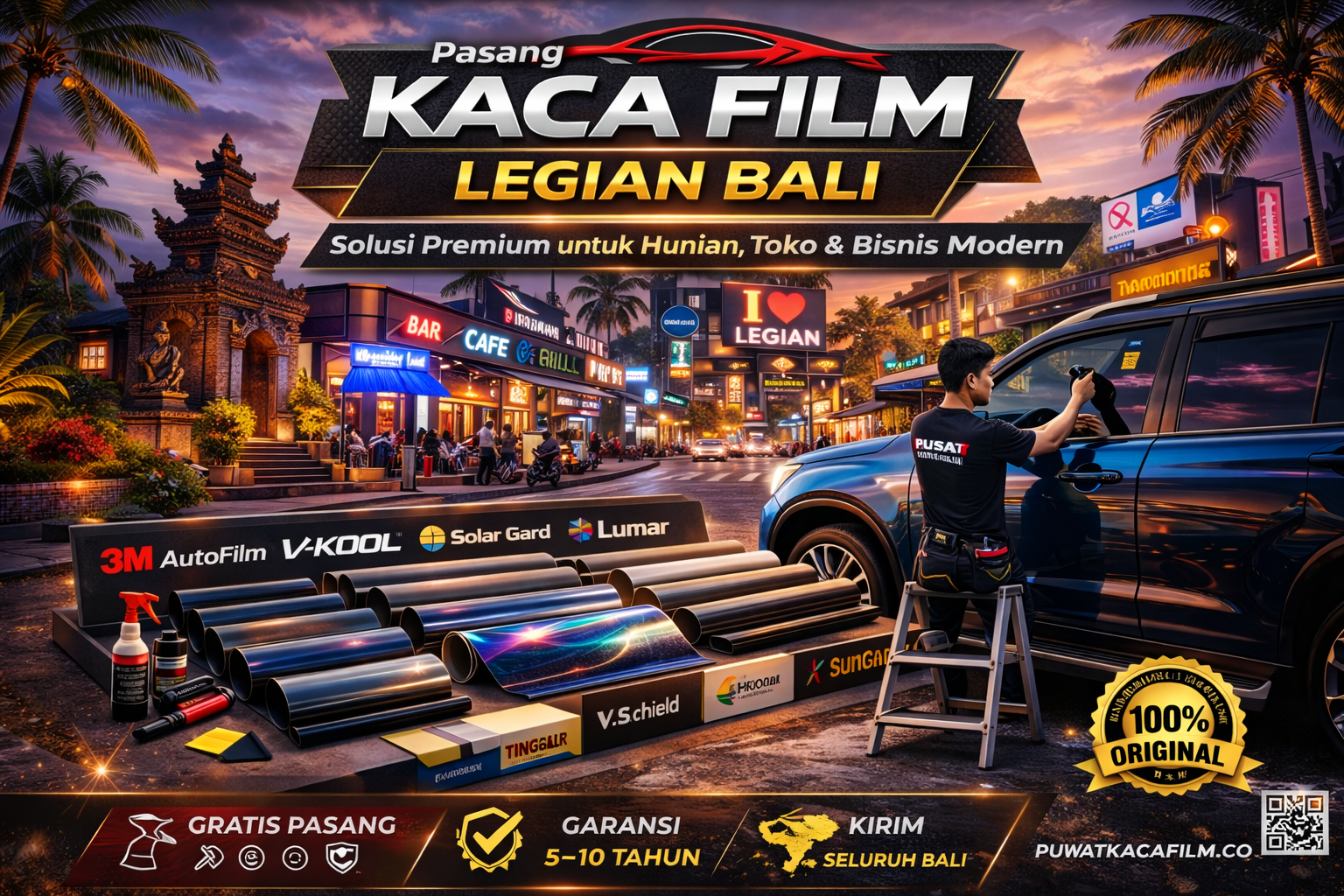 kaca film legian