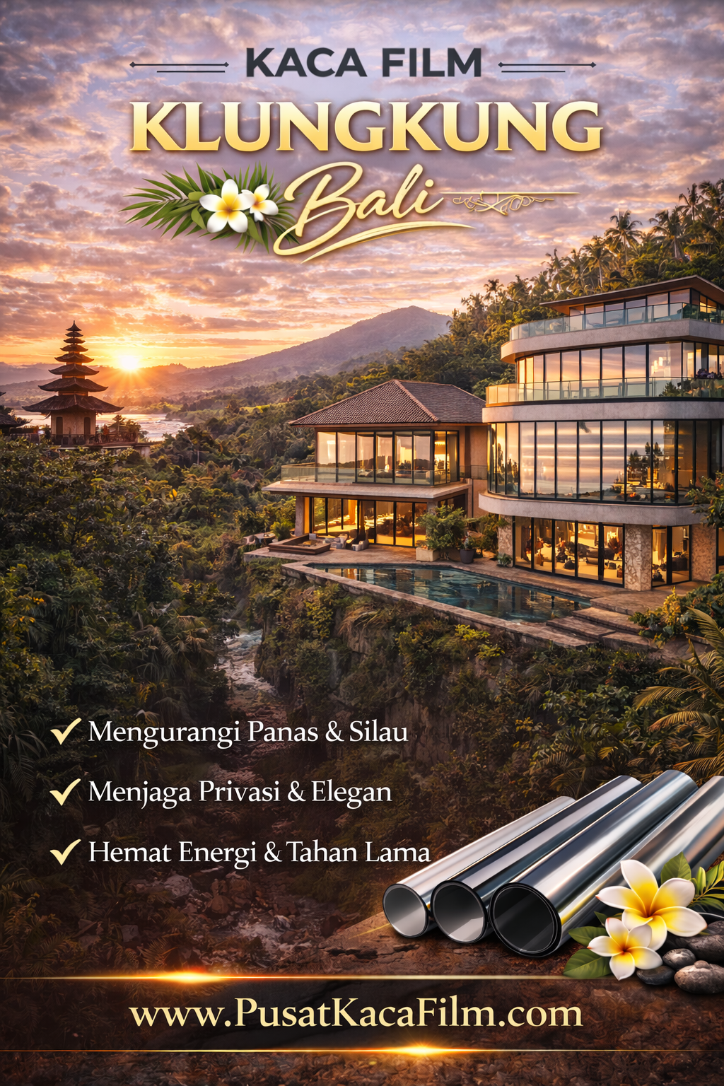 www.pusatkacafilm.com kaca film klungkung bali