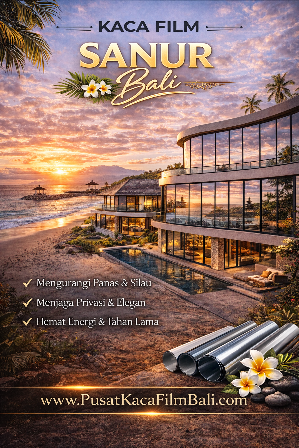 www.pusatkacafilm.com kaca film sanur bali 1